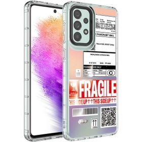 Ceponya Galaxy A23 Kamera Korumalı Renkli Desenli Sert Silikon Korn Kapak Kılıf