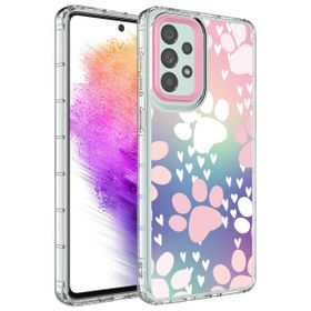 Ceponya Galaxy A23 Kamera Korumalı Renkli Desenli Sert Silikon Korn Kapak Kılıf