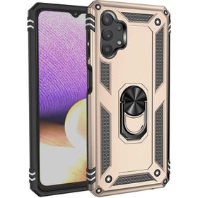 Ceponya Galaxy A23 Yüzüklü Standlı Manyetikli Armor Zırh Kılıf