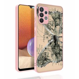 Ceponya Galaxy A32 4g Desenli Kamera Korumalı Parlak Nora Kapak Kılıf