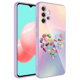Ceponya Galaxy A32 4g Kamera Korumalı Desenli Sert Silikon Epoksi Kapak Kılıf