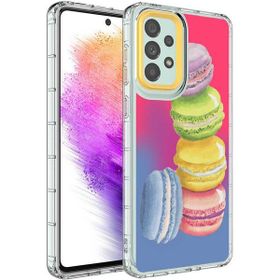 Ceponya Galaxy A33 5g Kamera Korumalı Renkli Desenli Sert Silikon Korn Kapak Kılıf