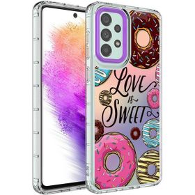 Ceponya Galaxy A33 5g Kamera Korumalı Renkli Desenli Sert Silikon Korn Kapak Kılıf
