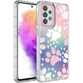 Ceponya Galaxy A33 5g Kamera Korumalı Renkli Desenli Sert Silikon Korn Kapak Kılıf