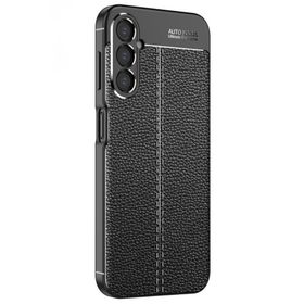 Ceponya Galaxy A34 Deri Desenli Kamera Korumalı Silikon Kılıf