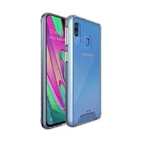 Ceponya Galaxy A40 Kenarları Esnek Yüzeyi Sert Gard Silikon Şeffaf Kılıf