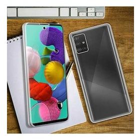 Ceponya Galaxy A51 360 Tam Koruma Şeffaf Silikon Kılıf