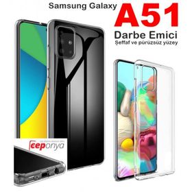 Ceponya Galaxy A51 Darbe Emici Kamera Korumalı Antişok Şeffaf Kılıf