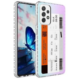 Ceponya Galaxy A53 5g Airbag Kenarlı Renkli Desenli Elegans Silikon Kılıf