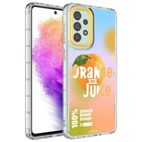 Ceponya Galaxy A53 5g Kamera Çıkıntılı Renkli Desenli Silikon Kılıf