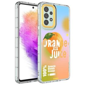 Ceponya Galaxy A53 5g Kamera Çıkıntılı Renkli Desenli Silikon Kılıf