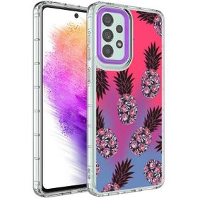 Ceponya Galaxy A53 5g Kamera Korumalı Renkli Desenli Sert Silikon Korn Kapak Kılıf