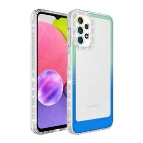 Ceponya Galaxy A53 5G Simli ve Renk Geçiş Tasarımlı Lens Korumalı Park Kapak Kılıf