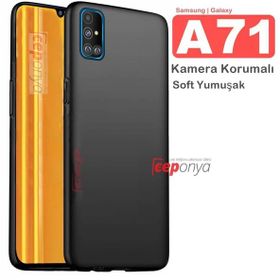 Ceponya Galaxy A71 Kamera Korumalı Mat Soft Esnek Kalite Silikon Kılıf