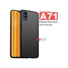 Ceponya Galaxy A71 Kamera Korumalı Mat Soft Esnek Kalite Silikon Kılıf