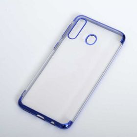 Ceponya Galaxy M30 İnce Köşeleri Renkli Şeffaf Silikon Kılıf