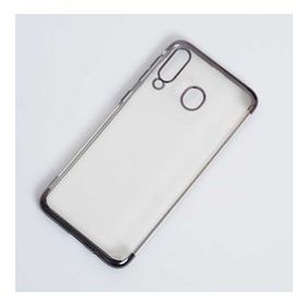 Ceponya Galaxy M30 İnce Köşeleri Renkli Şeffaf Silikon Kılıf