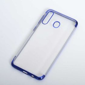 Ceponya Galaxy M30 İnce Köşeleri Renkli Şeffaf Silikon Kılıf