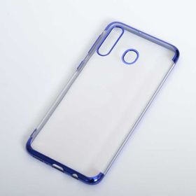 Ceponya Galaxy M30 İnce Köşeleri Renkli Şeffaf Silikon Kılıf