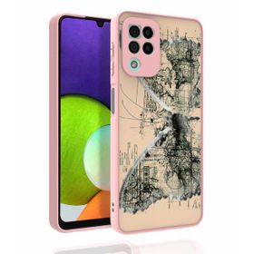 Ceponya Galaxy M32 Desenli Kamera Korumalı Parlak Nora Kapak Kılıf