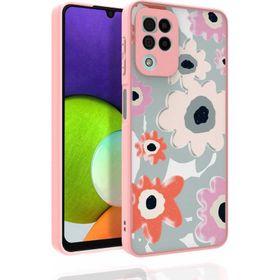 Ceponya Galaxy M32 Desenli Kamera Korumalı Parlak Nora Kapak Kılıf