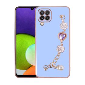 Ceponya Galaxy M32 El Tutamaçlı Kamera Korumalı Taka Silikon Kapak Kılıf
