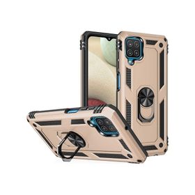 Ceponya Galaxy M32 Yüzüklü Standlı Manyetikli Armor Zırh Kılıf