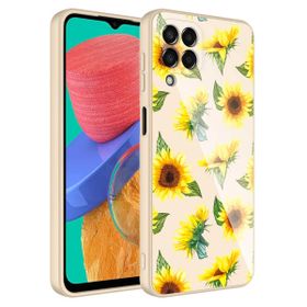 Ceponya Galaxy M33 Kamera Korumalı Desenli Sert Silikon Epoksi Kapak Kılıf