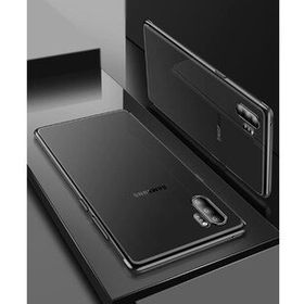 Ceponya Galaxy Note 10 Plus İnce Köşeleri Renkli Şeffaf Silikon Kılıf