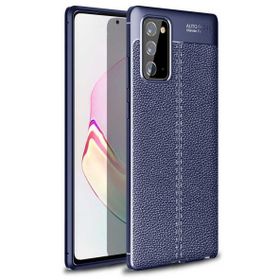 Ceponya Galaxy Note 20 Deri Desenli Kamera Korumalı Silikon Kılıf