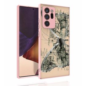 Ceponya Galaxy Note 20 Ultra Desenli Kamera Korumalı Parlak Nora Kapak Kılıf