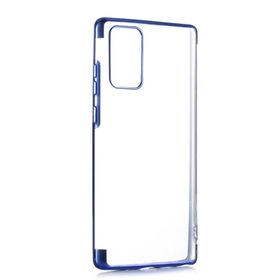 Ceponya Galaxy Note 20 Ultra İnce Köşeleri Renkli Şeffaf Silikon Kılıf