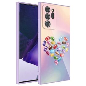 Ceponya Galaxy Note 20 Ultra Kamera Korumalı Desenli Sert Silikon Epoksi Kapak Kılıf