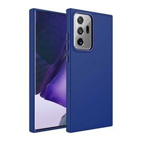 Ceponya Galaxy Note 20 Ultra Metal Çerçeve ve Buton Tasarımlı Silikon Luna Kapak Kılıf