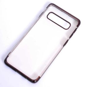 Ceponya Galaxy S10 İnce Köşeleri Renkli Şeffaf Silikon Kılıf