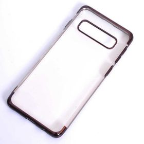 Ceponya Galaxy S10 İnce Köşeleri Renkli Şeffaf Silikon Kılıf
