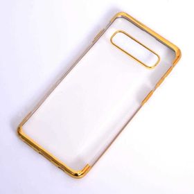 Ceponya Galaxy S10e İnce Köşeleri Renkli Şeffaf Silikon Kılıf