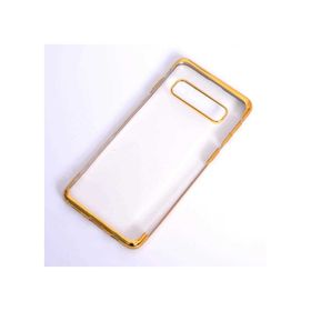 Ceponya Galaxy S10e İnce Köşeleri Renkli Şeffaf Silikon Kılıf