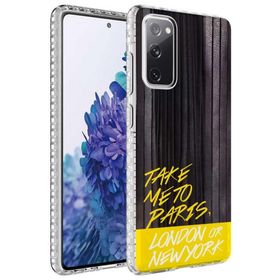 Ceponya Galaxy S20 FE Airbag Kenarlı Renkli Desenli Elegans Silikon Kılıf