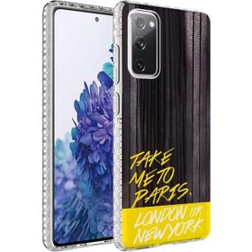 Ceponya Galaxy S20 FE Airbag Kenarlı Renkli Desenli Elegans Silikon Kılıf