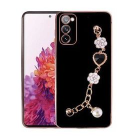 Ceponya Galaxy S20 FE El Tutamaçlı Kamera Korumalı Taka Silikon Kapak Kılıf