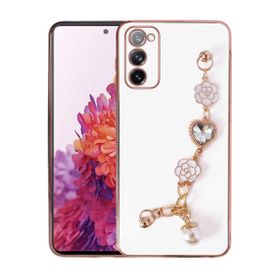 Ceponya Galaxy S20 FE El Tutamaçlı Kamera Korumalı Taka Silikon Kapak Kılıf