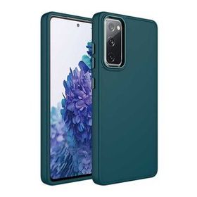 Ceponya Galaxy S20 FE Metal Çerçeve ve Buton Tasarımlı Silikon Luna Kapak Kılıf