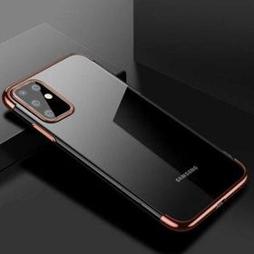 Ceponya Galaxy S20 Plus Köşeleri Renkli Kamera Korumalı Şeffaf Kılıf