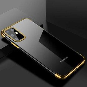 Ceponya Galaxy S20 Plus Köşeleri Renkli Kamera Korumalı Şeffaf Kılıf