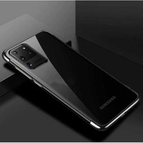 Ceponya Galaxy S20 Ultra Köşeleri Renkli Kamera Korumalı Şeffaf Kılıf