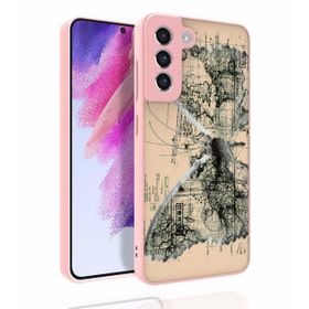 Ceponya Galaxy S21 Fe Desenli Kamera Korumalı Parlak Nora Kapak Kılıf