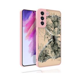 Ceponya Galaxy S21 Fe Desenli Kamera Korumalı Parlak Nora Kapak Kılıf