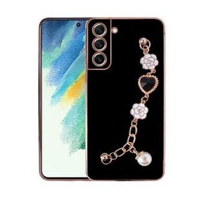 Ceponya Galaxy S21 FE El Tutamaçlı Kamera Korumalı Taka Silikon Kapak Kılıf