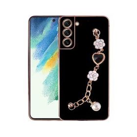 Ceponya Galaxy S21 FE El Tutamaçlı Kamera Korumalı Taka Silikon Kapak Kılıf